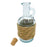 GREEN GLASS JUG OIL and VINEGAR Bottle WITH CORK