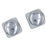 Salt and Pepper Shaker Set of 2 Square, Chrome Top, 2 Ounce