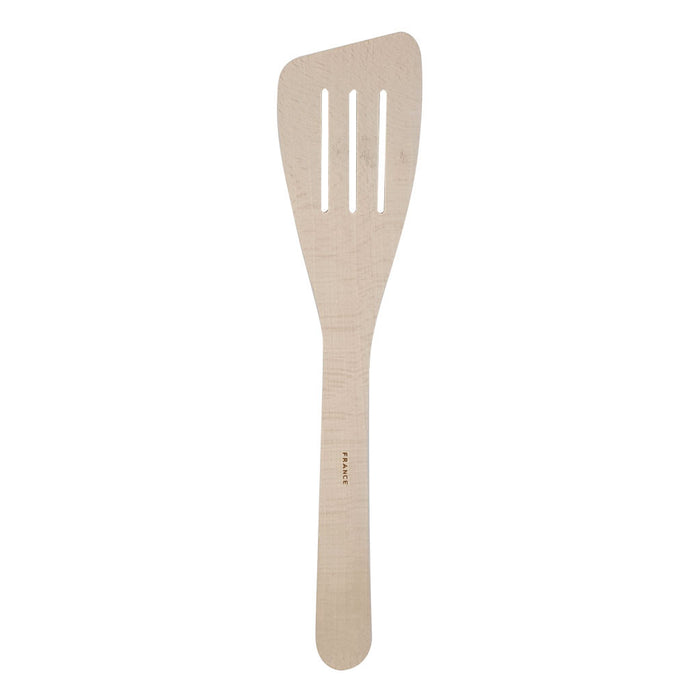 6115 French Beechwood Slotted Spatula is Incredibly high-quality, all-purpose beechwood spatulas from France are crafted with wide comfortable handles and broad surfaces. Won't scratch or damage nonstick cookware.