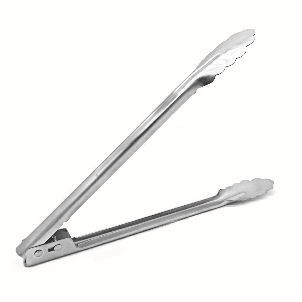 12 Premium Stainless Steel Kitchen Tongs with Silicone Tips – EcoQuality  Store