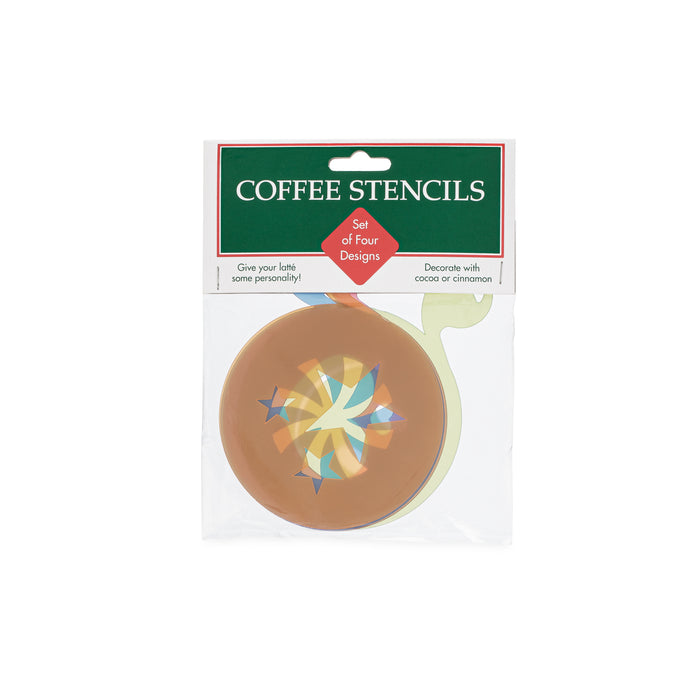 Plantillas reutilizables para café, té o pastel - Juego de 4