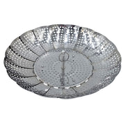 1328 Small Stainless Steel Vegetable Steamer for Pots Expands to fit Shown Open