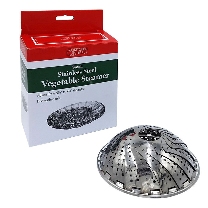 Stainless Steel Collapsible Vegetable Steamer, Small