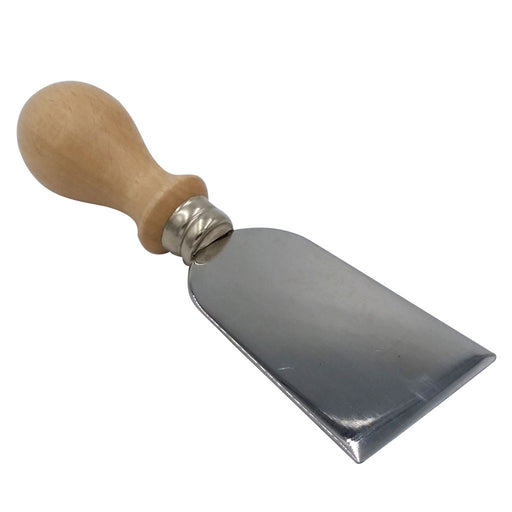 Wide Stainless cheese knife with wood handle from Italy Invox