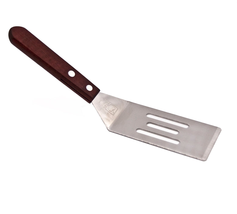 Mini spatule en acier inoxydable avec manche en bois