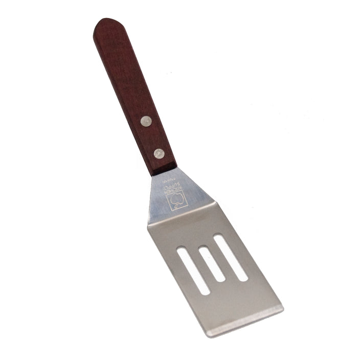 Mini spatule en acier inoxydable avec manche en bois
