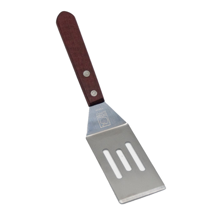 Mini spatule en acier inoxydable avec manche en bois