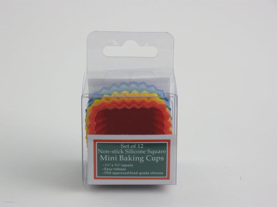 Set of 12 Square Mini Baking Cups