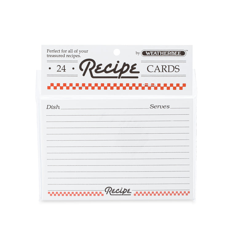 Tarjetas de recetas de Weatherbee