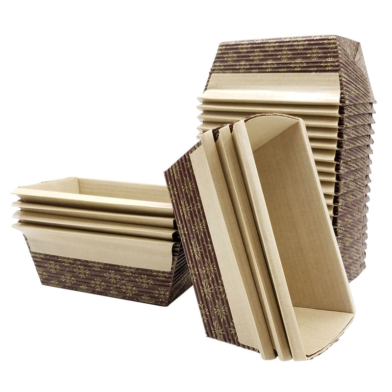 Mini Loaf Paper Baking Pan 25-Pack, x x Inches, Item 2590