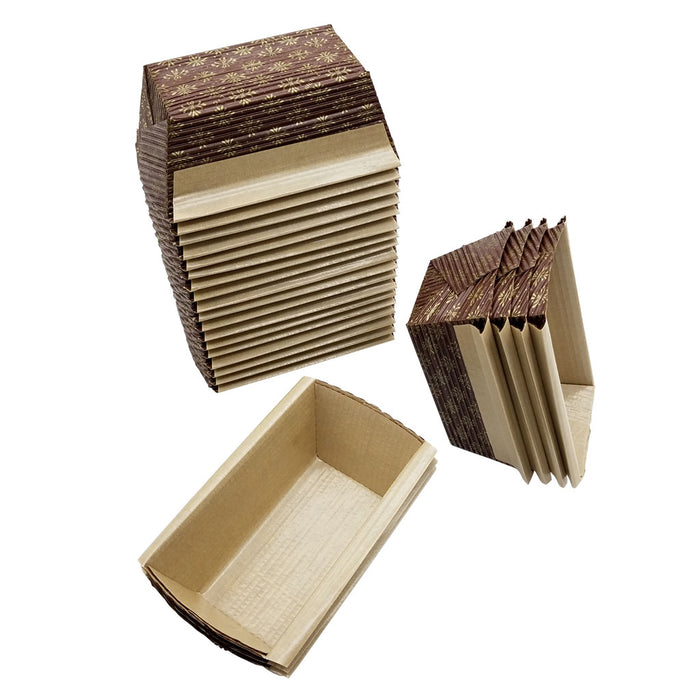 Honey-Can-Do Mini Loaf Pan, 25-Pack, 4-Inches x 2-Inches x 2-Inches
