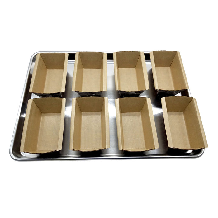 Kitchen Supply Wholesale Large Loaf Paper Baking Pan 25-Pack, 9 x 2.8 x 2 Inches