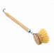 Tampico Dish Brush Wood Handle Natural Bristles