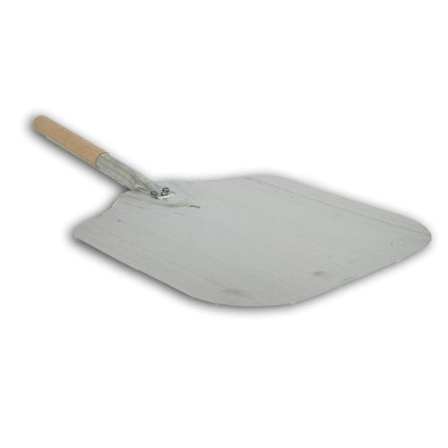 Kitchen Supply 16-Inch x 18-Inch Aluminum Pizza Peel with Wood Handle