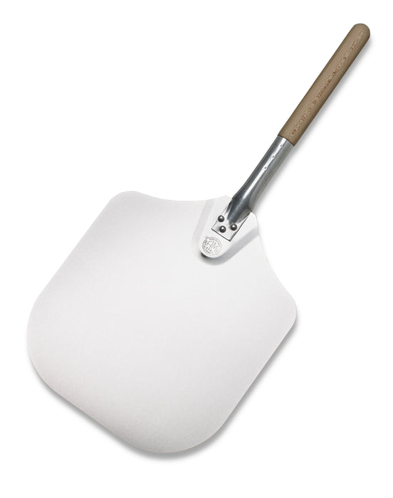 Kitchen Supply 16-Inch x 18-Inch Aluminum Pizza Peel with Wood Handle