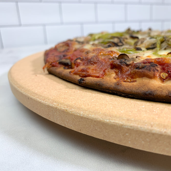 Piedra para pizza, cordierita redonda de 16 pulgadas