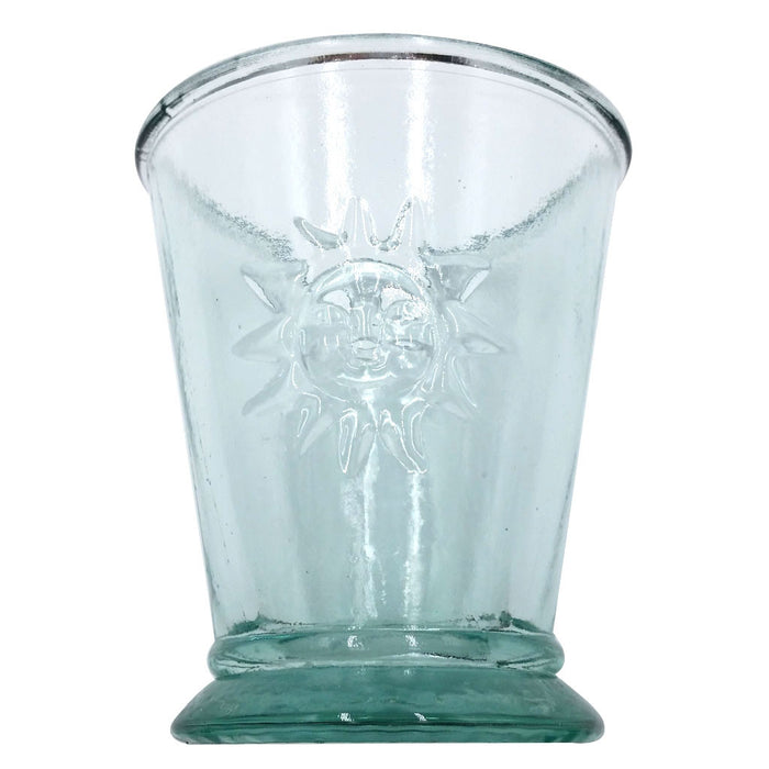 Vaso de vidrio verde Tuscan Sun, 7 onzas, paquete de 6