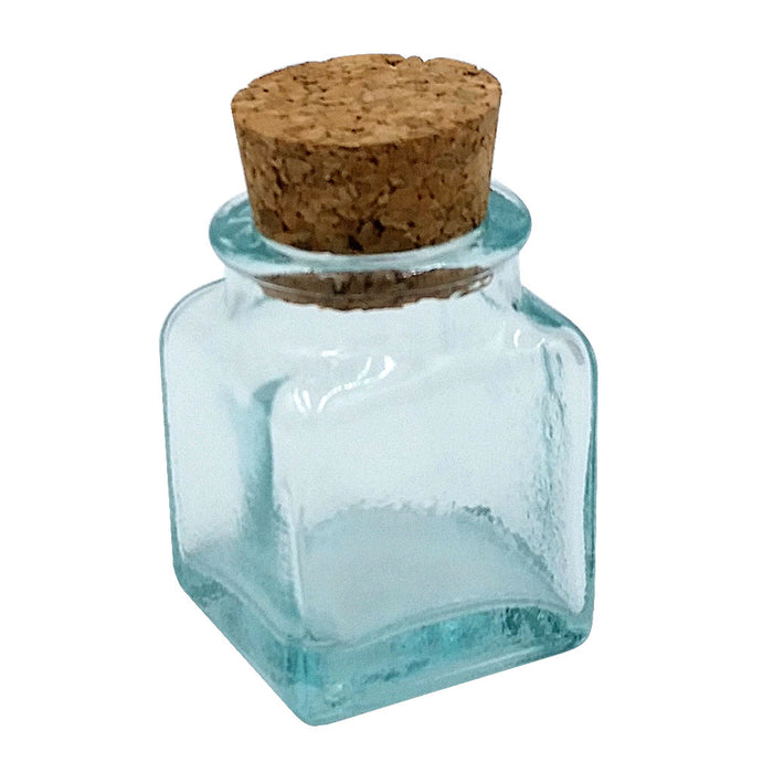 Green Glass Bottle with Cork Stopper, Multi-Pack