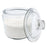 Glass Heritage Jar with Glass Lid Half Gallon Clear