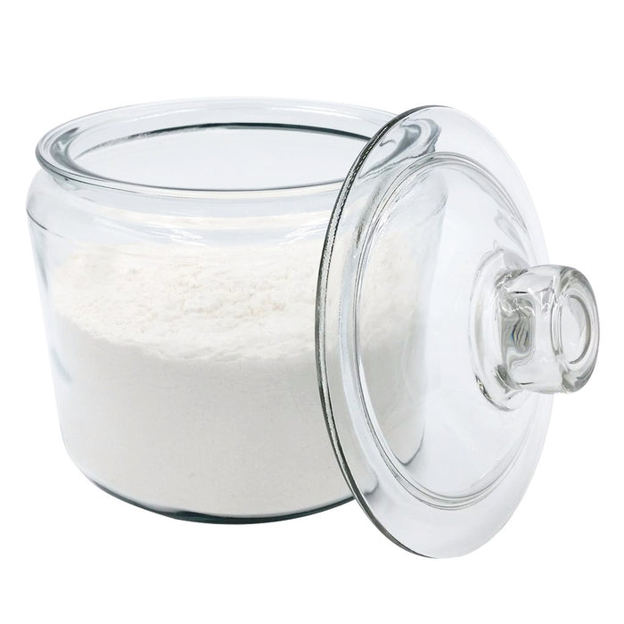 Glass Heritage Jar with Glass Lid Half Gallon Clear