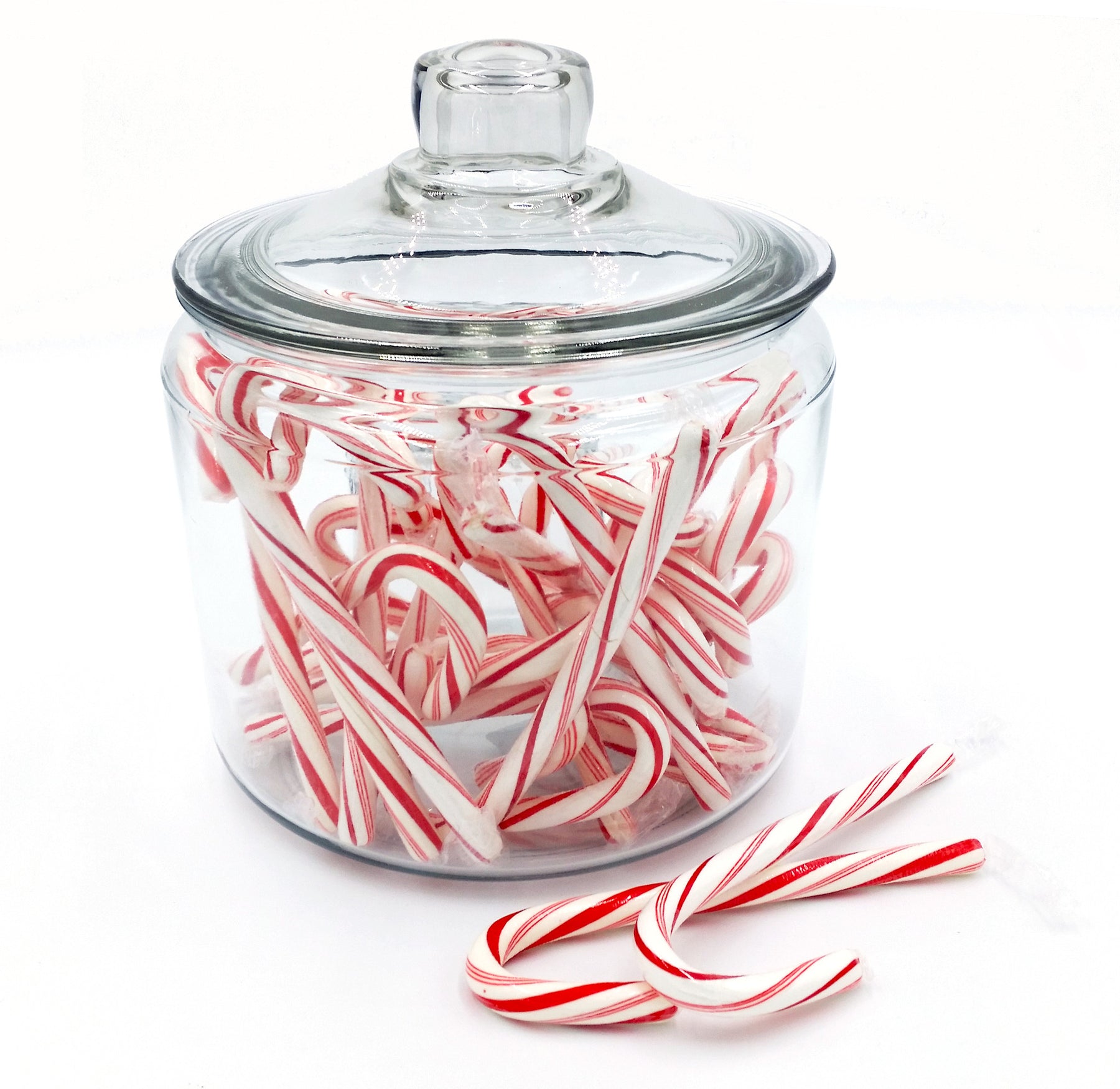 Glass Heritage Jar with Glass Lid Half Gallon