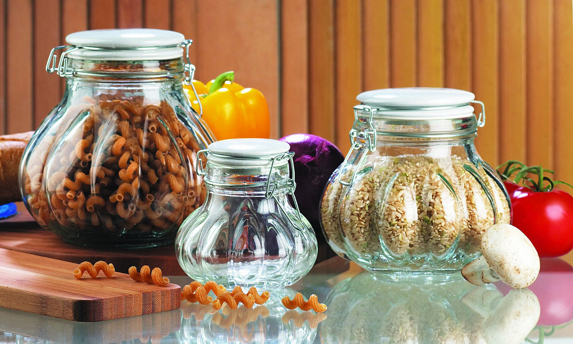 Pot de rangement Meloni avec dessus blanc