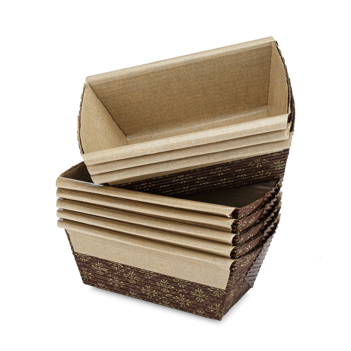 Mini molde para hornear de papel para pan, paquete de 25, 4 x 2 x 2 pulgadas