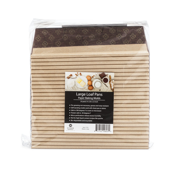 Large Loaf Paper Baking Pan 25-Pack, x x Inches — Kitchen