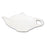 White Porcelain Tea Bag Holder / Spoon Rest