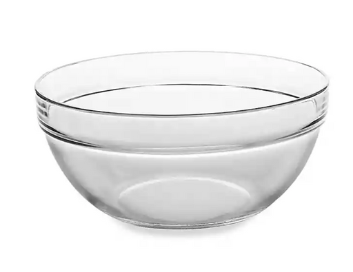 Stackable Glass Bowl Set 9 Inch Diameter | Set of 6