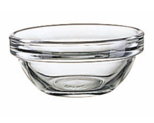 Stackable Glass Bowls 3.5 Inch Diameter, Set of 6