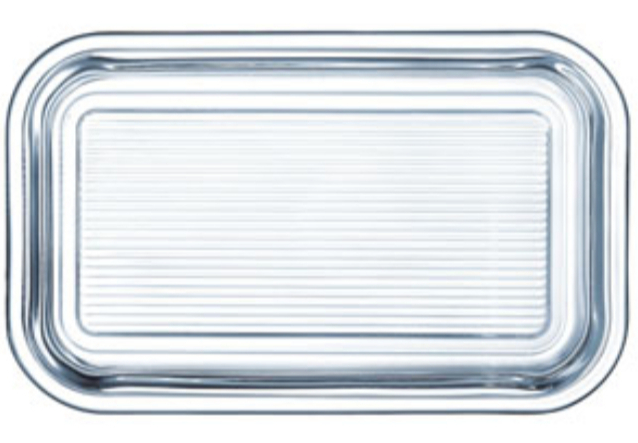 1/2 Pound Butter Dish, Glass 2-Piece